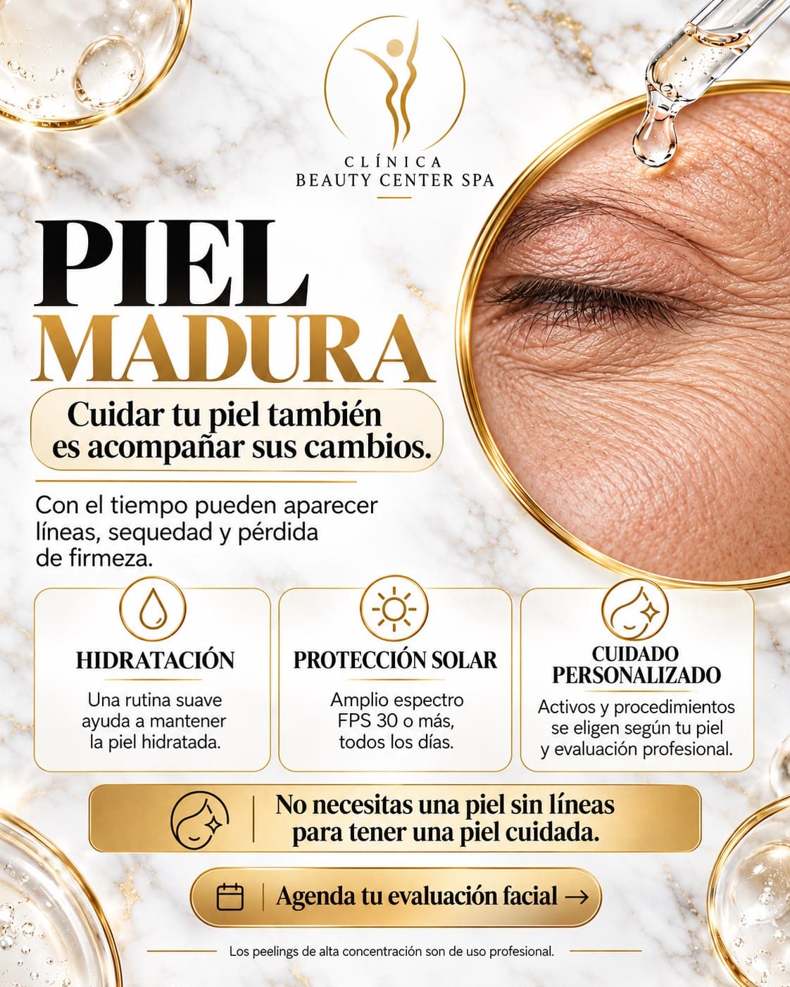 Infografía Piel madura: cuidar tu piel también es acompañar sus cambios