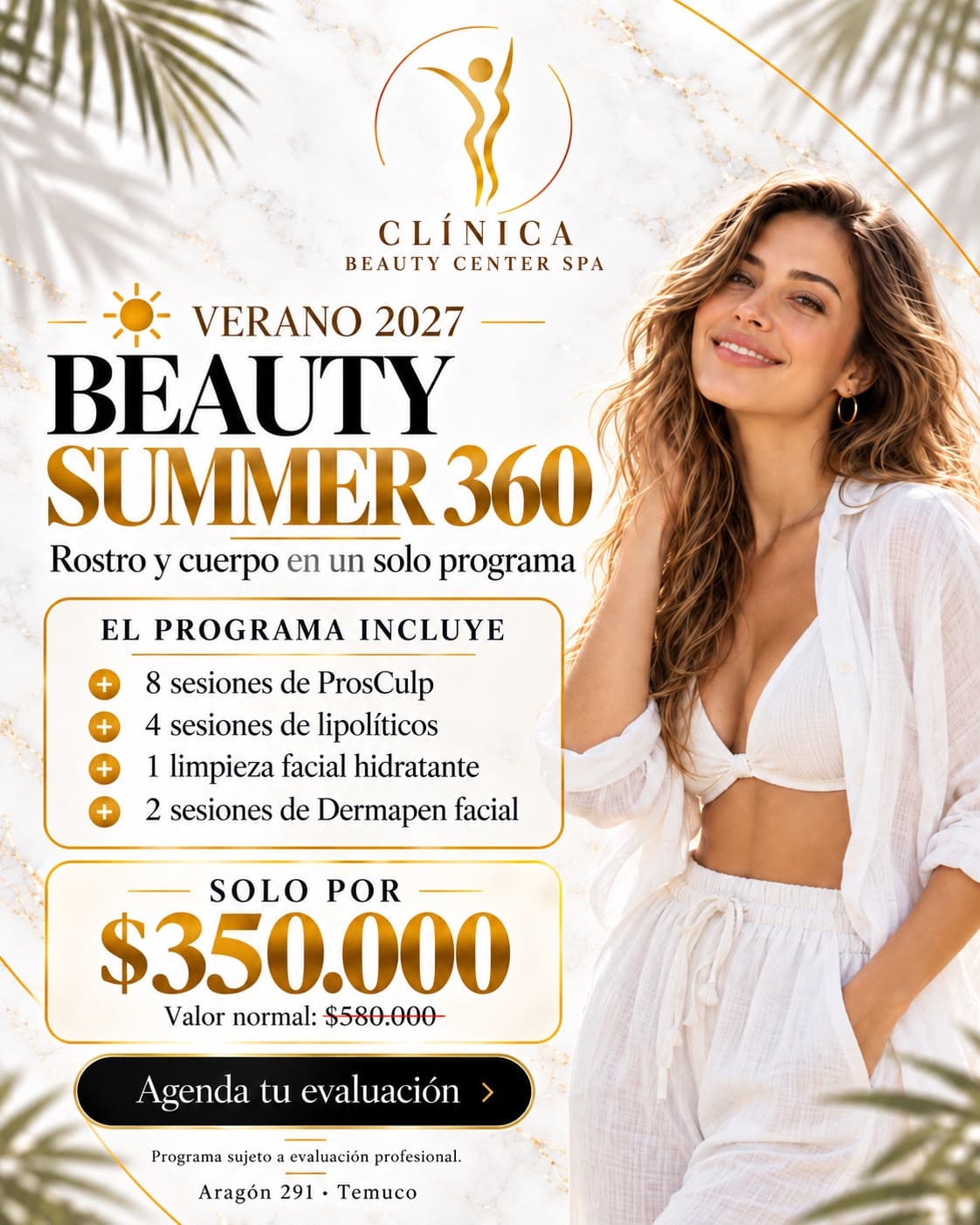 Beauty Summer 360 Verano 2027: ProSculp, lipolíticos, limpieza facial y Dermapen a $350.000